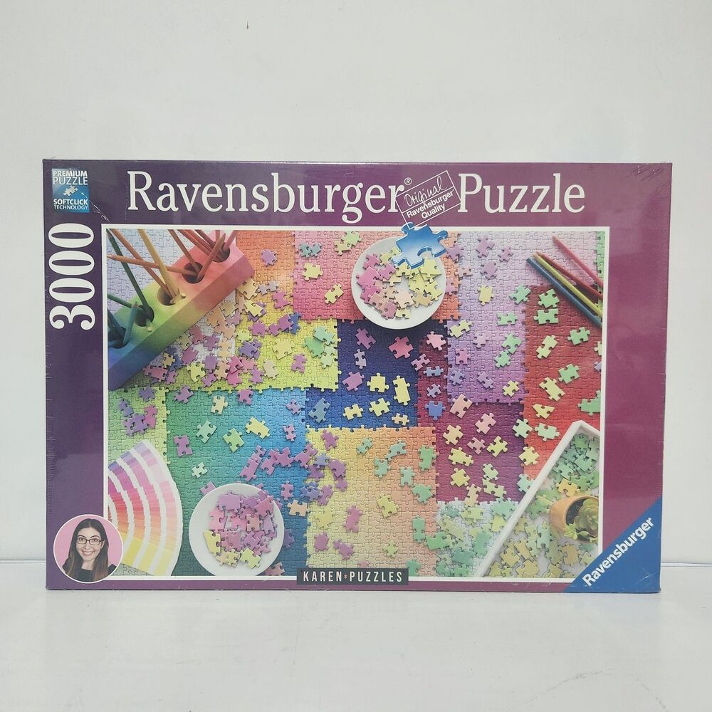 Ravensburger 3000pc Jigsaw Puzzle Karen Puzzles Colorful (Sealed) - 17-471-3